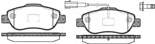 ROADHOUSE 2110011 Комплект тормозных колодок, дисковый тормоз