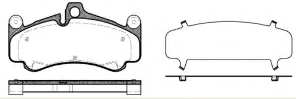 Комплект тормозных колодок, дисковый тормоз ROADHOUSE 21066.30