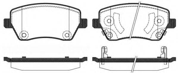 Комплект тормозных колодок, дисковый тормоз ROADHOUSE 2987.02