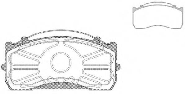 ROADHOUSE JSX281500 Комплект тормозных колодок, дисковый тормоз