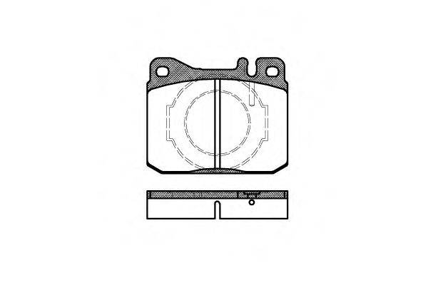 REMSA 001040 Комплект тормозных колодок, дисковый тормоз