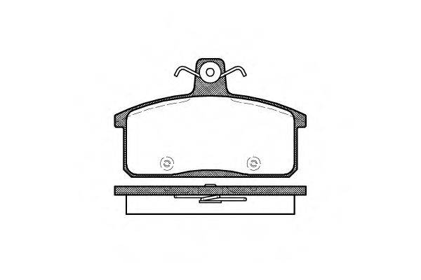 REMSA 012850 Комплект тормозных колодок, дисковый тормоз