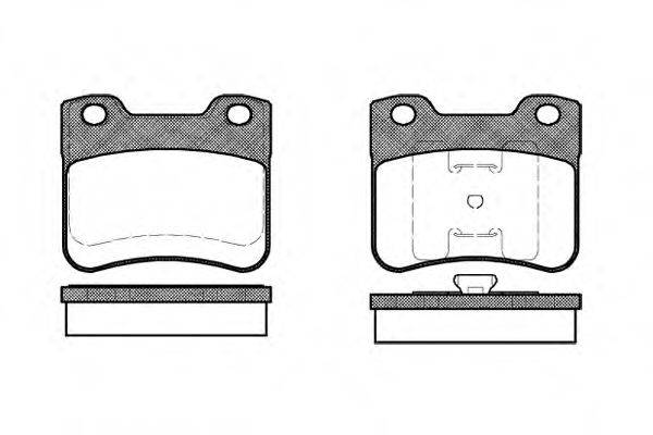 REMSA 024710 Комплект тормозных колодок, дисковый тормоз