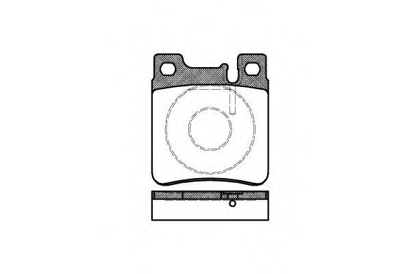 REMSA 040700 Комплект тормозных колодок, дисковый тормоз