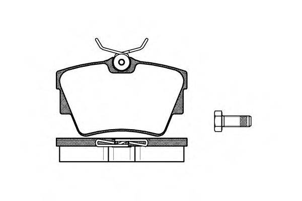 REMSA 059130 Комплект тормозных колодок, дисковый тормоз