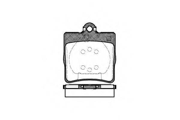 REMSA 067800 Комплект тормозных колодок, дисковый тормоз