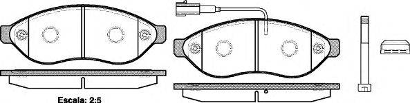 REMSA 123701 Комплект тормозных колодок, дисковый тормоз