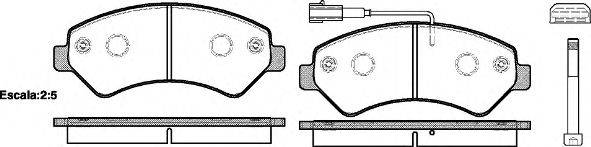 REMSA 127501 Комплект тормозных колодок, дисковый тормоз