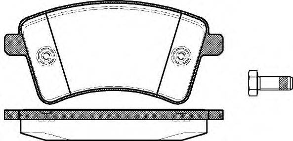 REMSA 135100 Комплект тормозных колодок, дисковый тормоз