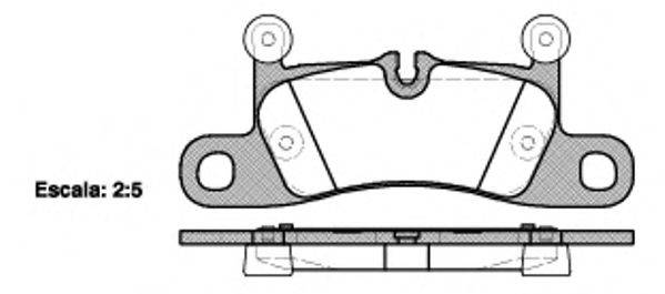 REMSA 137910 Комплект тормозных колодок, дисковый тормоз