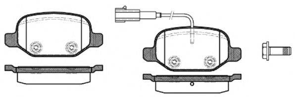 REMSA 072702 Комплект тормозных колодок, дисковый тормоз