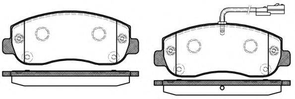 REMSA 144901 Комплект тормозных колодок, дисковый тормоз