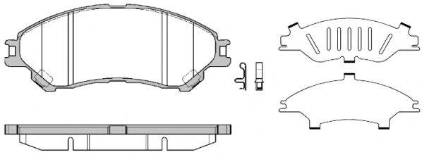 REMSA 158902 Комплект тормозных колодок, дисковый тормоз