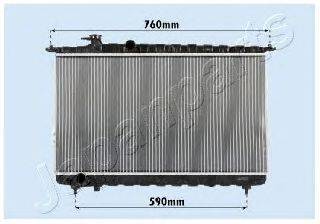 Радиатор, охлаждение двигателя JAPANPARTS RDA283095
