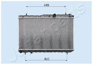 Радиатор, охлаждение двигателя JAPANPARTS RDA333033