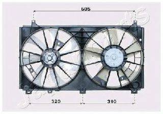 Вентилятор, охолодження двигуна JAPANPARTS VNT152503