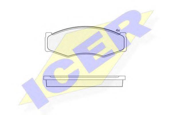 ICER 140526 Комплект тормозных колодок, дисковый тормоз