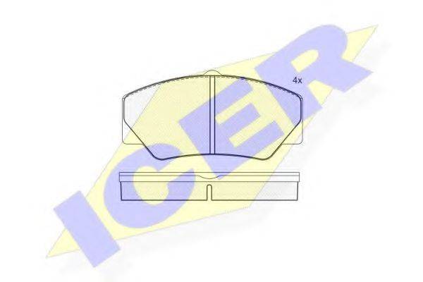 ICER 140542 Комплект тормозных колодок, дисковый тормоз