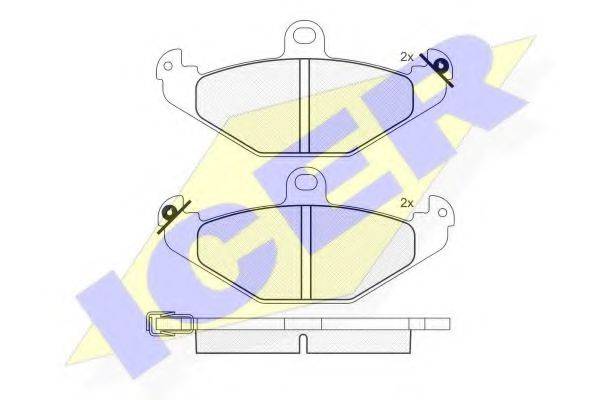 ICER 181379 Комплект тормозных колодок, дисковый тормоз