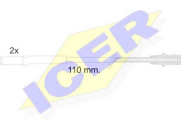 Сигнализатор, износ тормозных колодок ICER 610016 E C