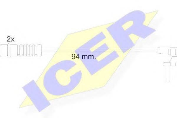 ICER 610056EC Сигнализатор, износ тормозных колодок