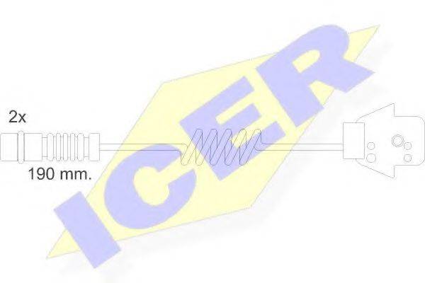ICER 610057EC Сигнализатор, износ тормозных колодок