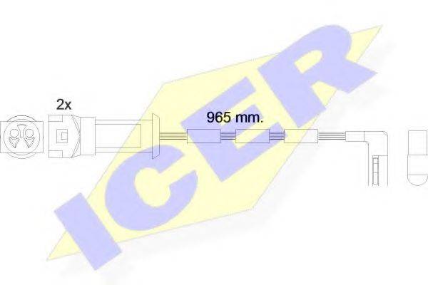 Сигнализатор, износ тормозных колодок ICER 610068 E C