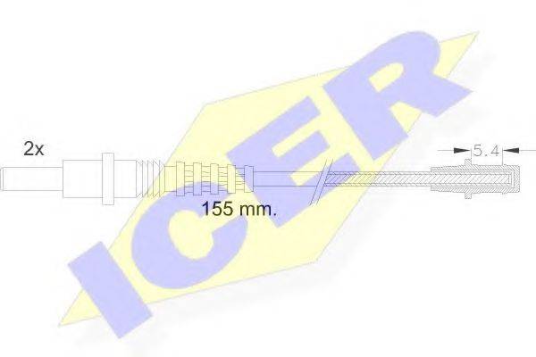 ICER 610157EC Сигналізатор, знос гальмівних колодок