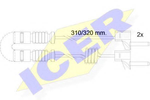 ICER 610221EC Сигналізатор, знос гальмівних колодок
