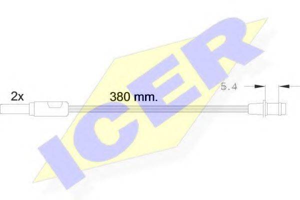 ICER 610244EC Сигнализатор, износ тормозных колодок