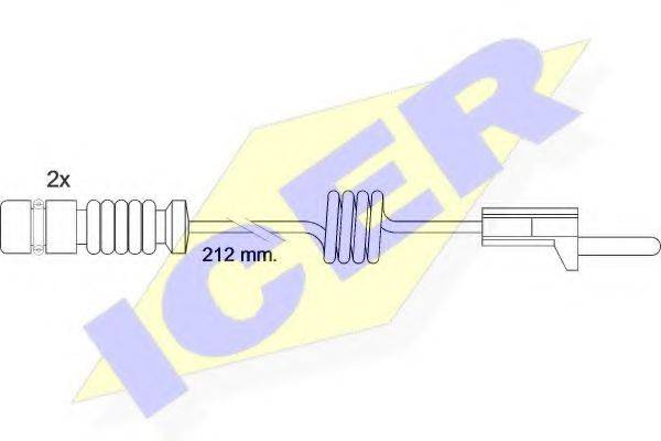 ICER 610259EC Сигнализатор, износ тормозных колодок