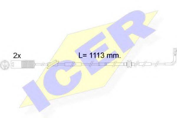 ICER 610299EC Сигнализатор, износ тормозных колодок