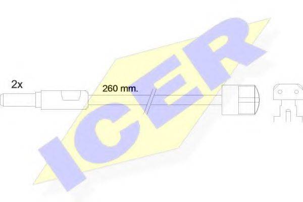 ICER 610319EC Сигнализатор, износ тормозных колодок