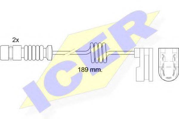 ICER 610377EC Сигнализатор, износ тормозных колодок