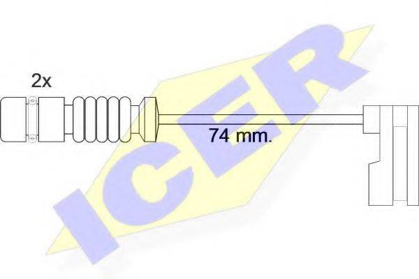 ICER 610397EC Сигнализатор, износ тормозных колодок