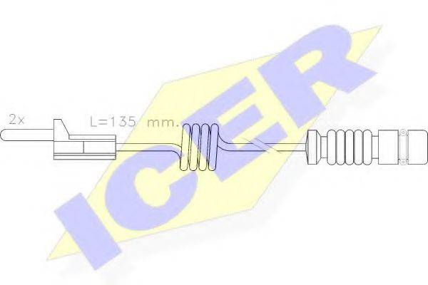 Сигнализатор, износ тормозных колодок ICER 610405 E C