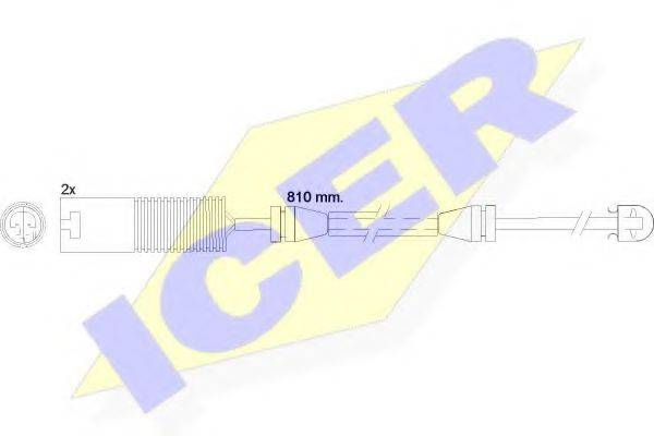 ICER 610425EC Сигнализатор, износ тормозных колодок