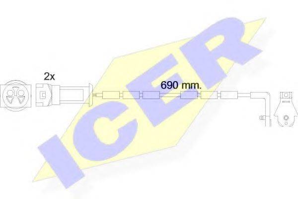 ICER 610445EC Сигналізатор, знос гальмівних колодок