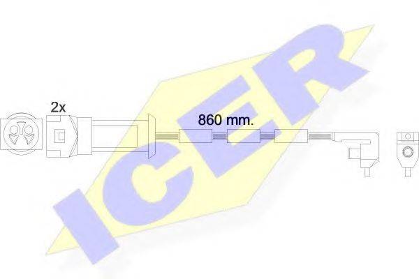 Сигналізатор, знос гальмівних колодок ICER 610450 E C