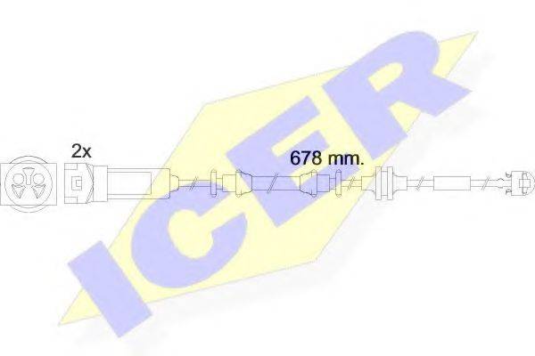 Сигналізатор, знос гальмівних колодок ICER 610452 E C