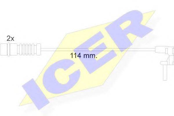 Сигнализатор, износ тормозных колодок ICER 610454 E C