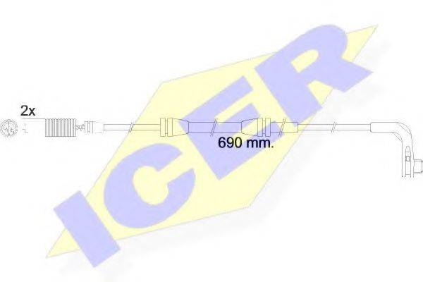 ICER 610479EC Сигнализатор, износ тормозных колодок