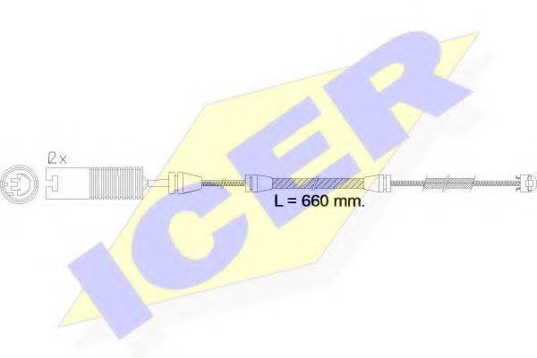 Сигнализатор, износ тормозных колодок ICER 610497 E C