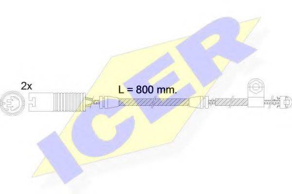 Сигналізатор, знос гальмівних колодок ICER 610499 E C