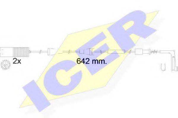 ICER 610538EC Сигнализатор, износ тормозных колодок