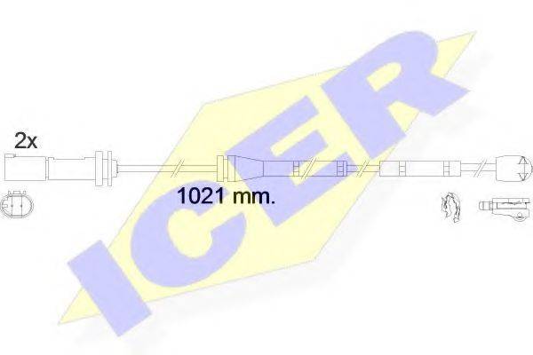 Сигнализатор, износ тормозных колодок ICER 610554 E C