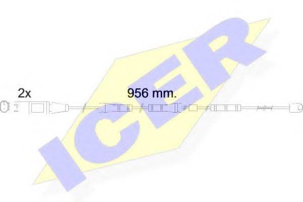 ICER 610556EC Сигнализатор, износ тормозных колодок