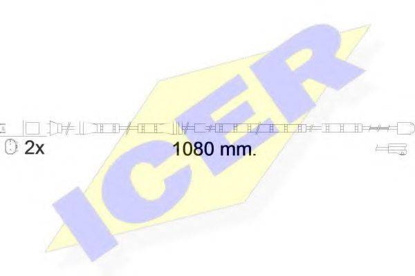 Сигналізатор, знос гальмівних колодок ICER 610558 E C