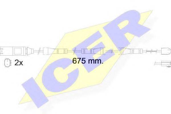 ICER 610561EC Сигнализатор, износ тормозных колодок