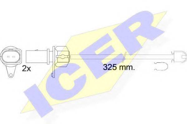 Сигнализатор, износ тормозных колодок ICER 610573 E C